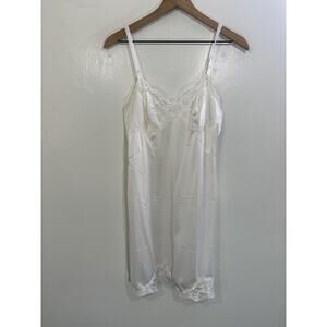 Vtg Y2K 90s Fairy Ballet Coquette Lace Romantic Slip Babydoll Dress 34 Angelic